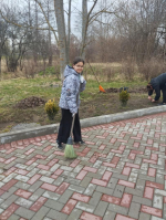 Участия в районом субботнике