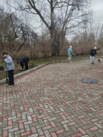 Участия в районом субботнике