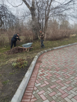 Участия в районом субботнике